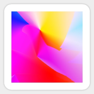 red yellow blue pink abstract texture Sticker